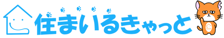 住まいるきゃっと　横ロゴ（青）